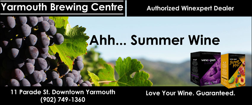 wine making kits for summer and summer beer brewing kits and supplies Yarmouth NS