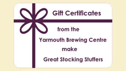 Gift Certificate from the Yarmouth Brewing Centre Yarmouth NS